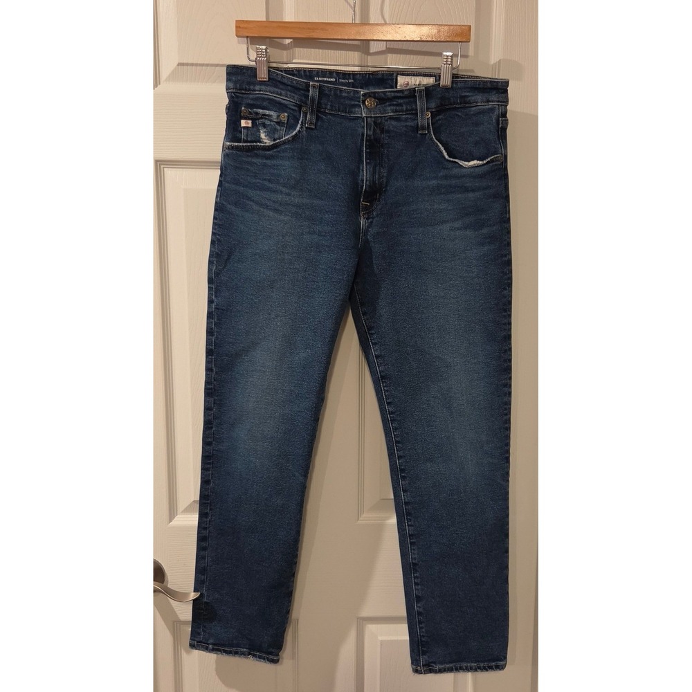 AG Ex-Boyfriend Jeans 30 Slouchy Slim Japanese Fabric Medium Wash Denim